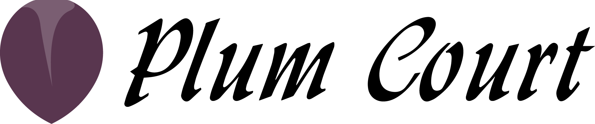 A purple oval shape on a black background.